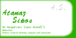atanaz sipos business card